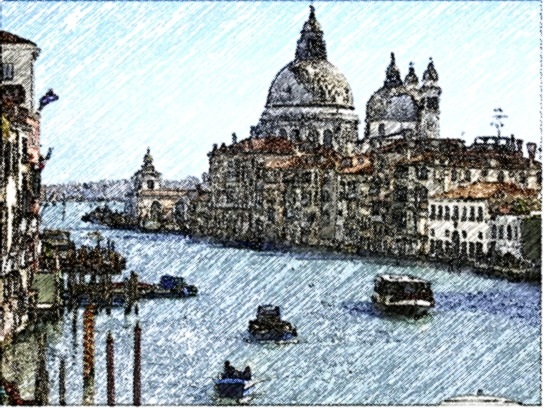 Italienisch_Venedig_Stiftzeichnung